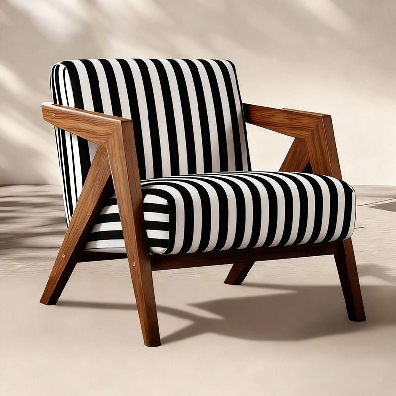 Chaise Canapé simple en bois massif avec dossier