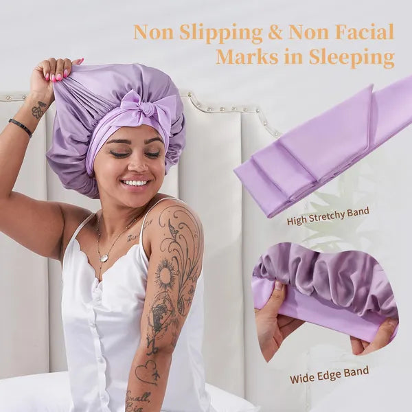 Bonnet en soie pour femmes endormies