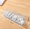Charging cordon trier artefact-transparent 8 compartiments avec couverture-1 pack