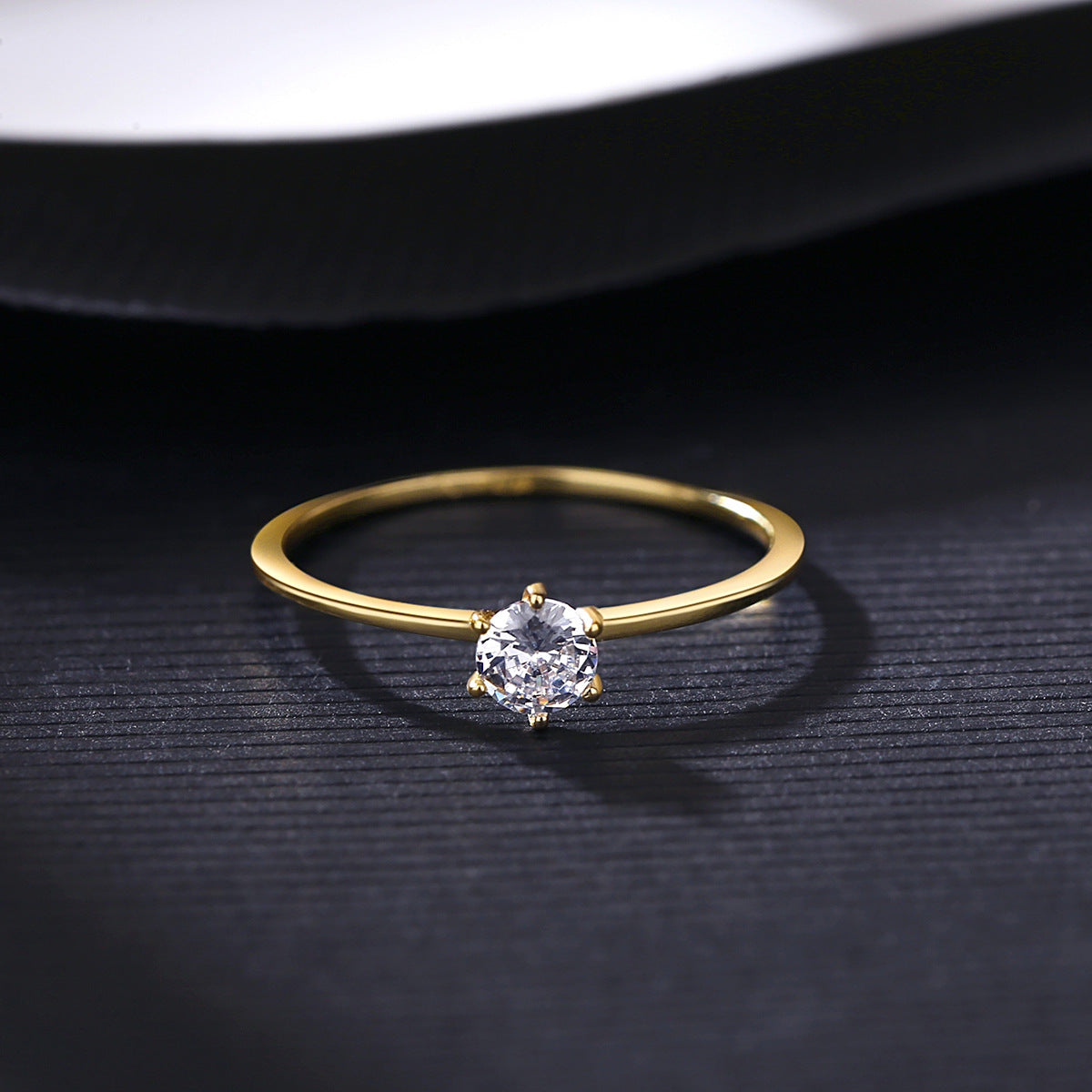 S925 Silver Wind Star Ring Set avec doigt index Zircon