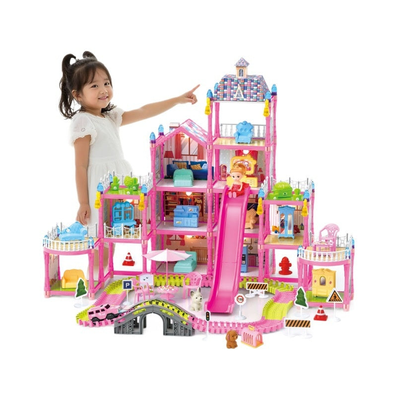 Playhouse Toy Dollhouse pour enfants en plastique