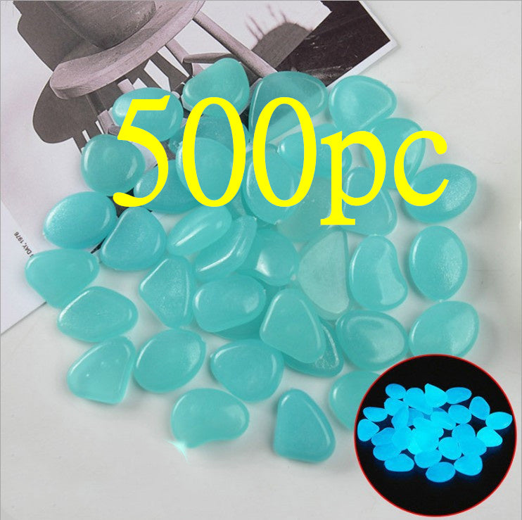 Pierres lumineuses Aquarium fluorescent Pebbles Fish Tank Jardin Pierres lumineuses