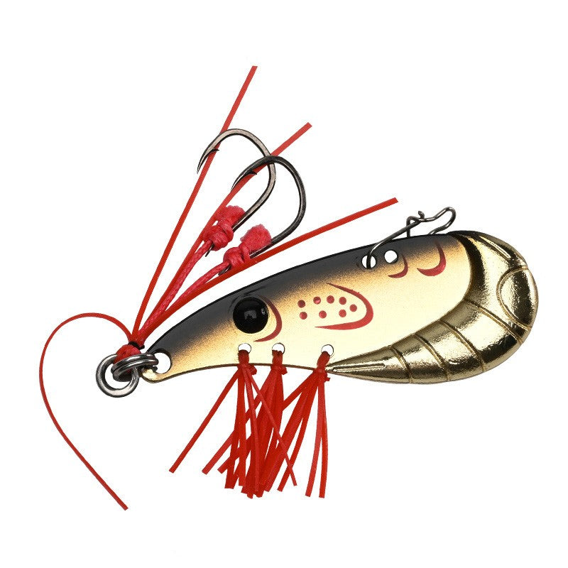 7g14g Real Shrimp Type Metal Spoon Lure