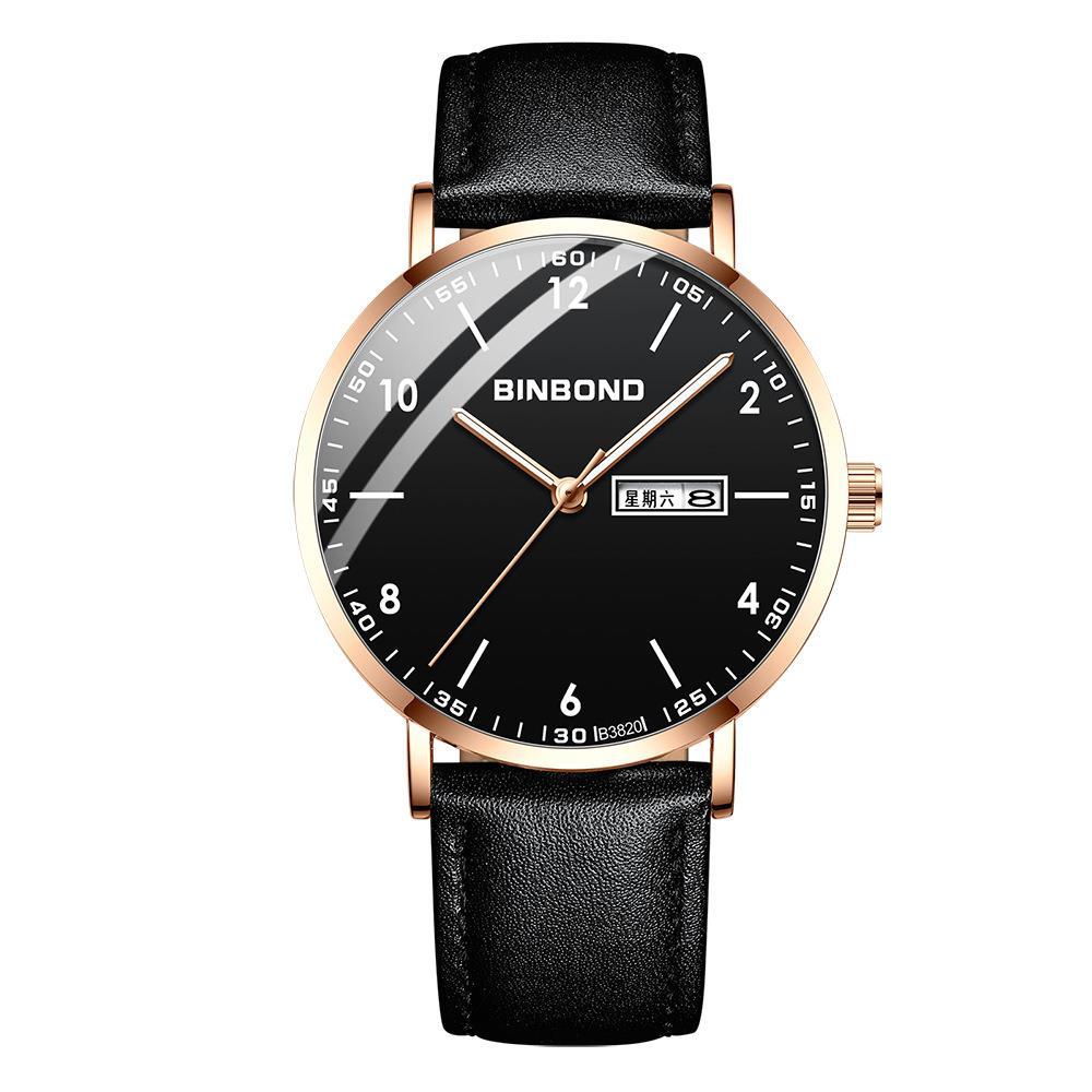 Ultra-mince Trendy Quartz Imperméable Starry Sky Montre électronique mécanique pour adolescents