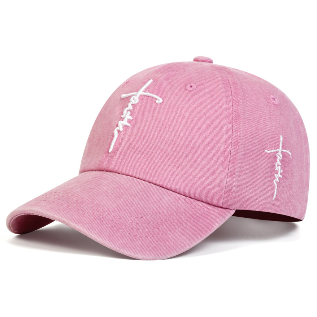 Une foi brodée Cross Baseball Cap pour hommes et femmes