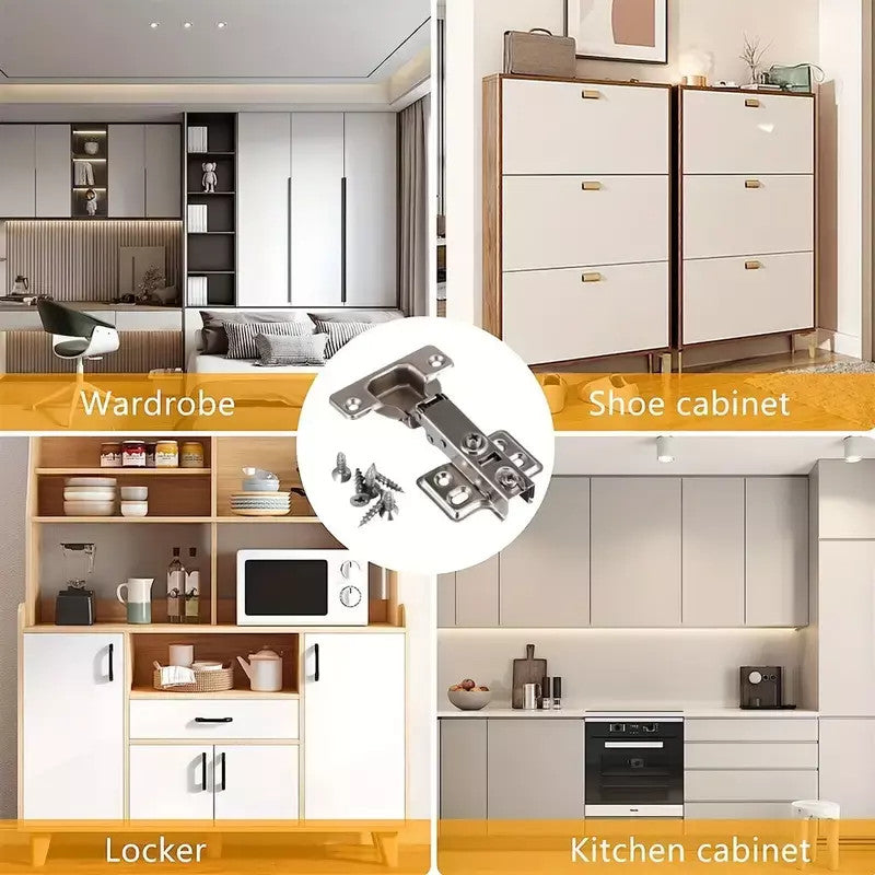 10X Qualité Superposition complète 35mm Soft Fermer Charnières Armoire de cuisine Armoire porte UK