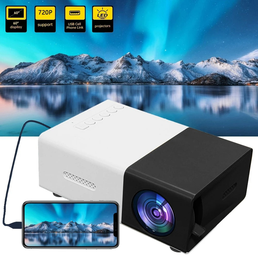 Projecteur portable avec support extensible
