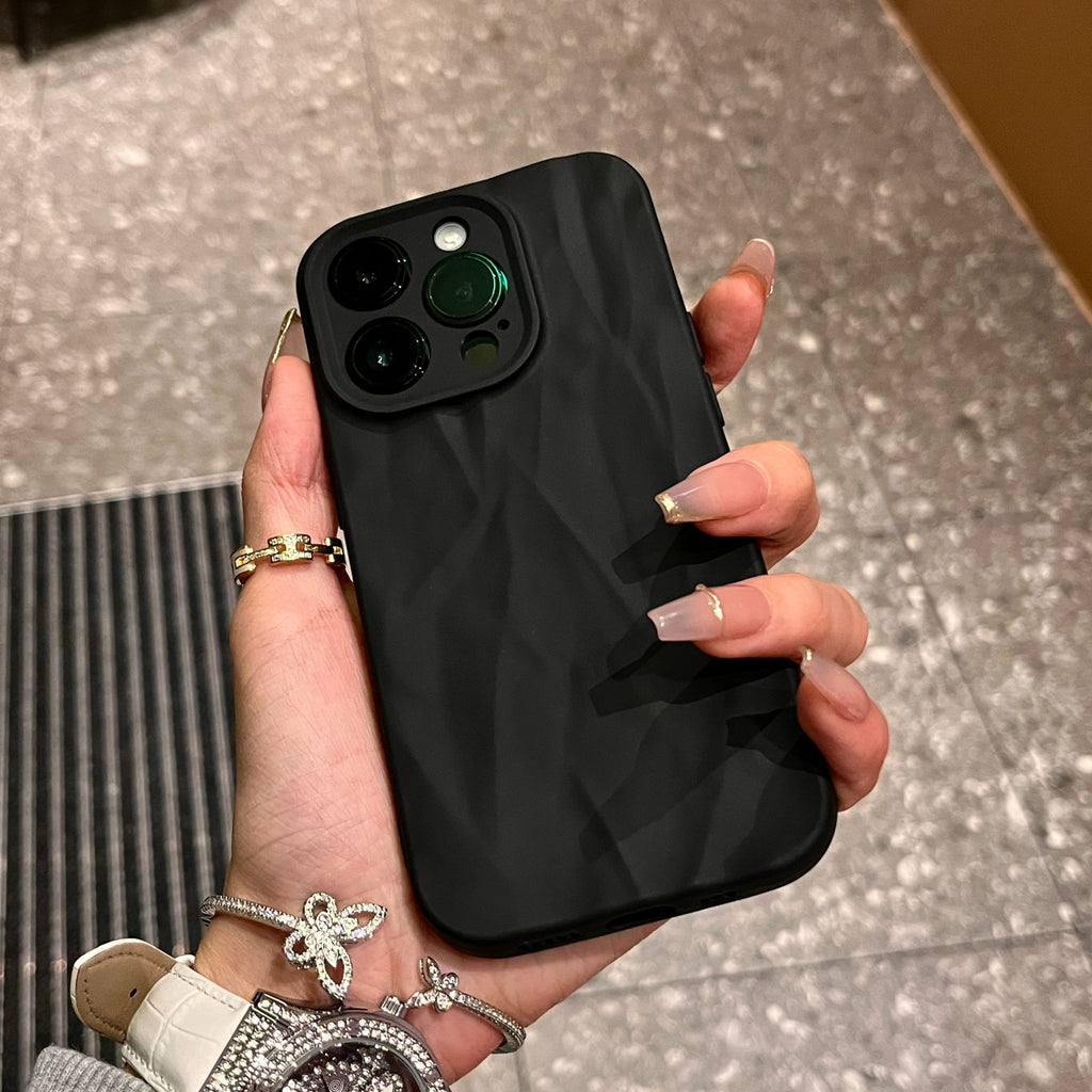 Cas avancé de téléphone à rides de peau