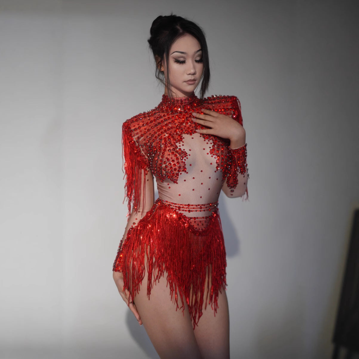 Bar sexy Dancing robe courte pour la performance commerciale scène
