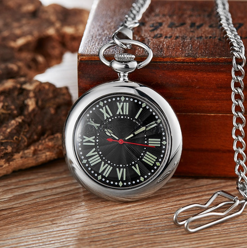 Dynastie Qing Ancienne montre de poche à quartz numérique de style antique