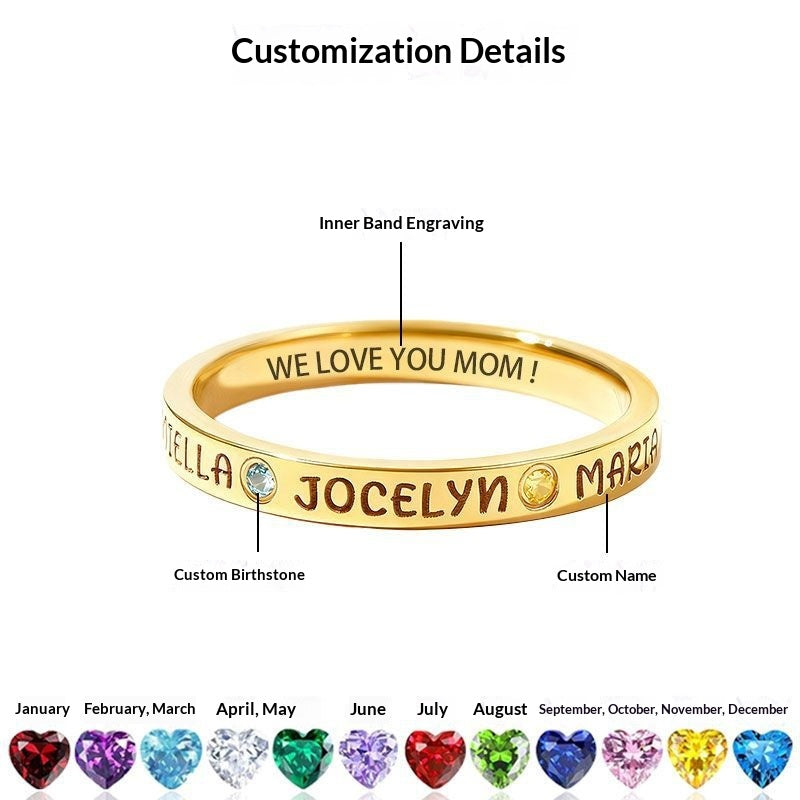 Bague en acier inoxydable de conception minimaliste