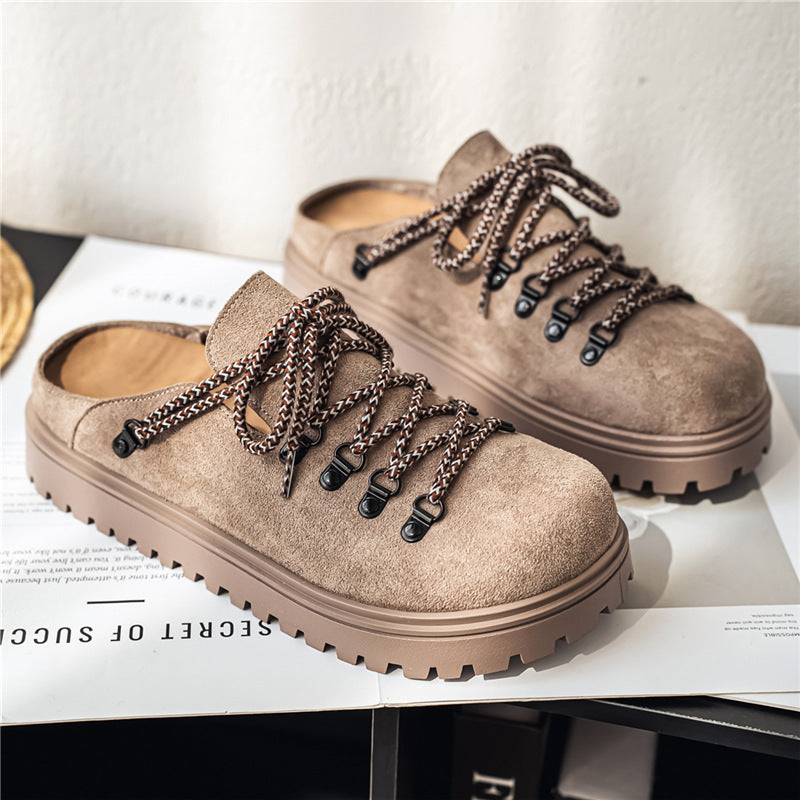 Bureau extérieur d'été Lazy Slip-on Pantoufles à orteils fermés