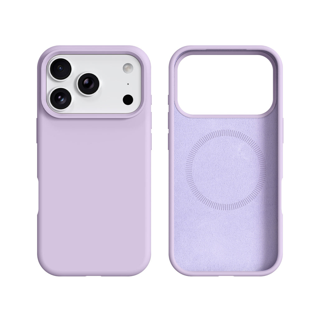 Boîtier de téléphone en silicone liquide avec fixation magnétique intégrée