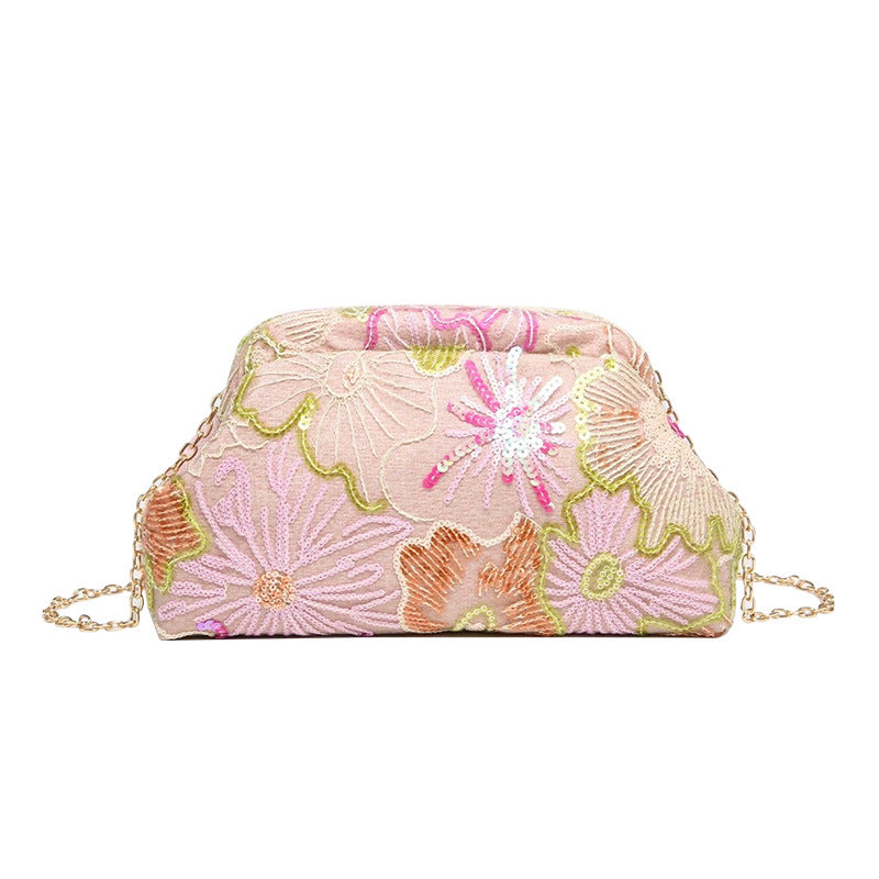 Sac à croix brodé Cheongsam rétro style chinois