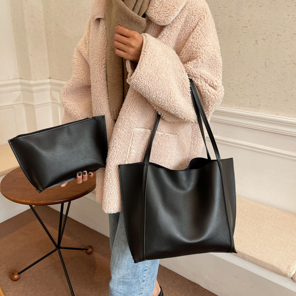 Sac à épaule simple pour femmes rétro grande capacité