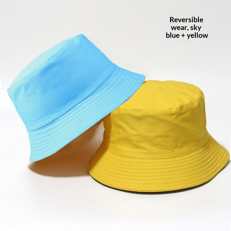 En stock Chapeau de pêcheur double face avec impression en option ou broderie
