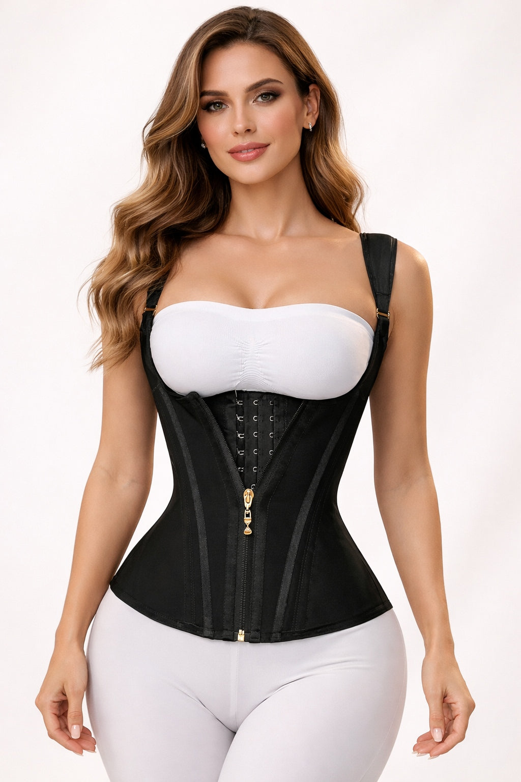Trainer de taille pour les femmes corps shaper Corset Vest Tank Top avec des os en acier