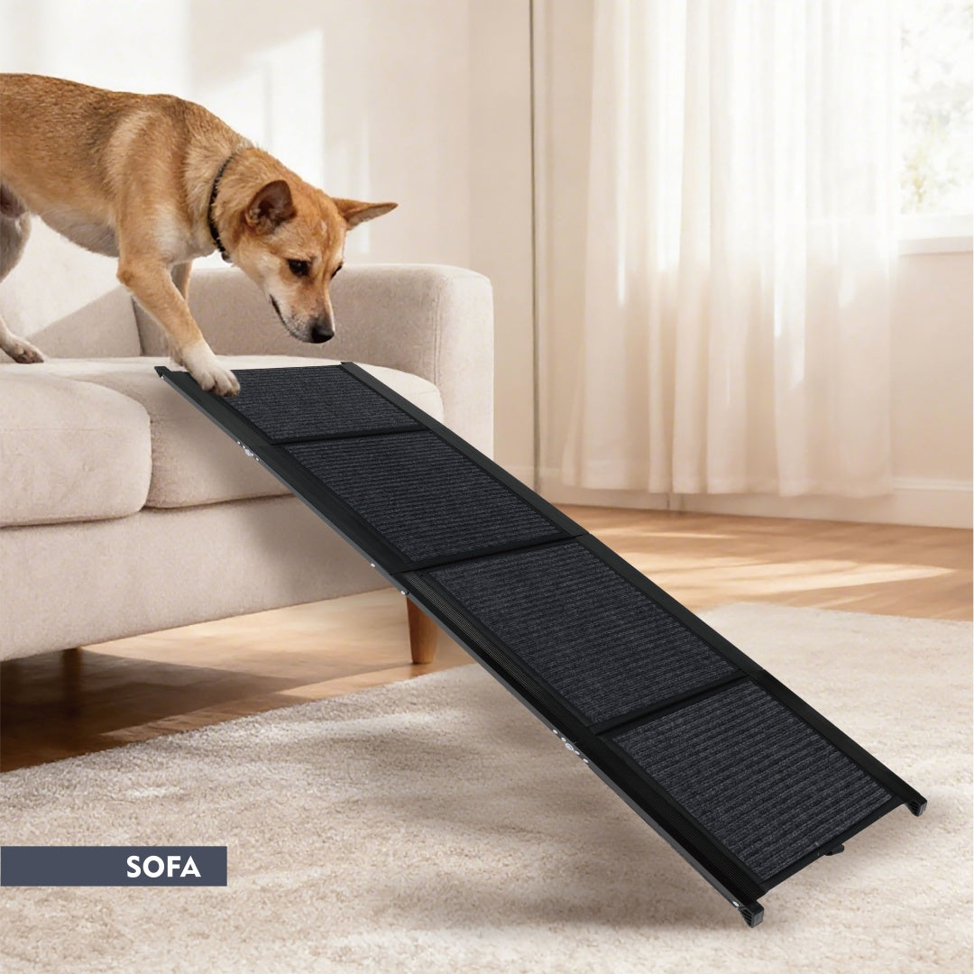 Rampe de chien pour voiture 71 longue et 19.3 large rampes de chien portable pour grands chiens avec rug S non-dérapant