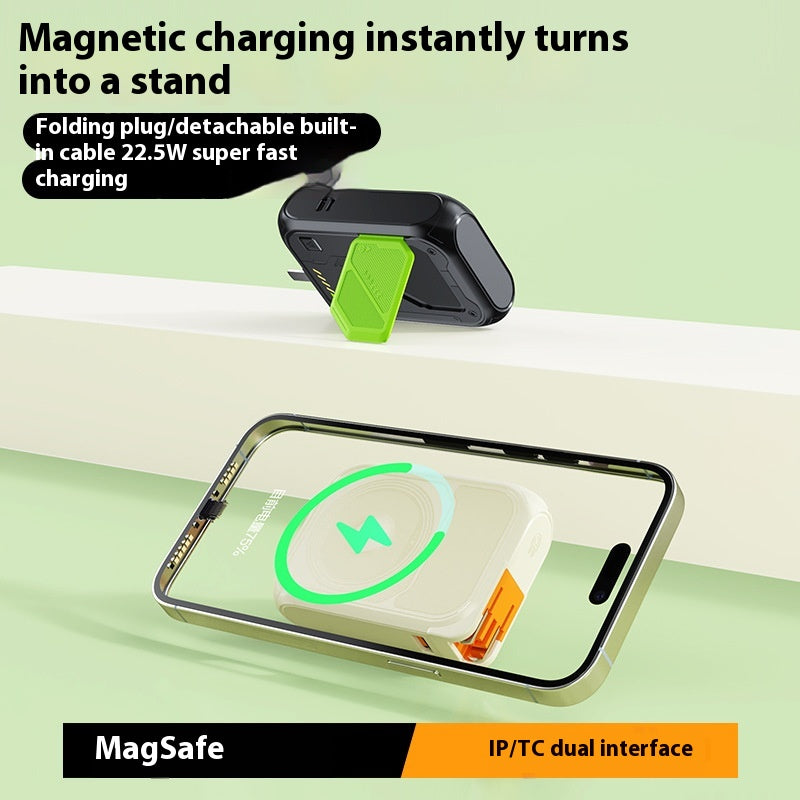 Chargeur sans fil magnétique 5-en-un avec câble