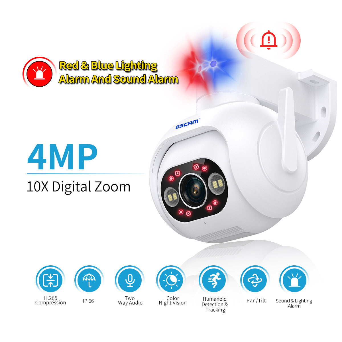 Smart Color Night Vision H265 Caméra