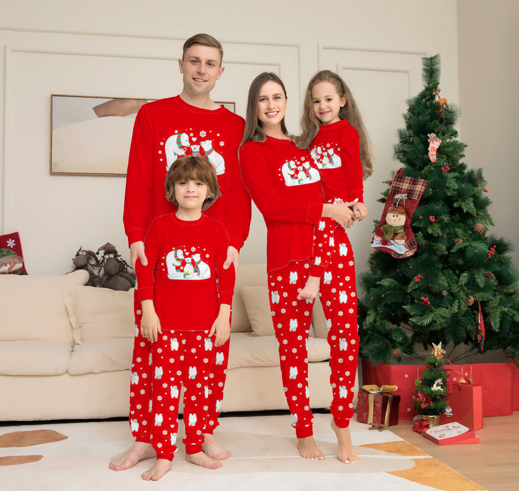 Rouge Snowman Parent-enfant costume de Noël Nouveau