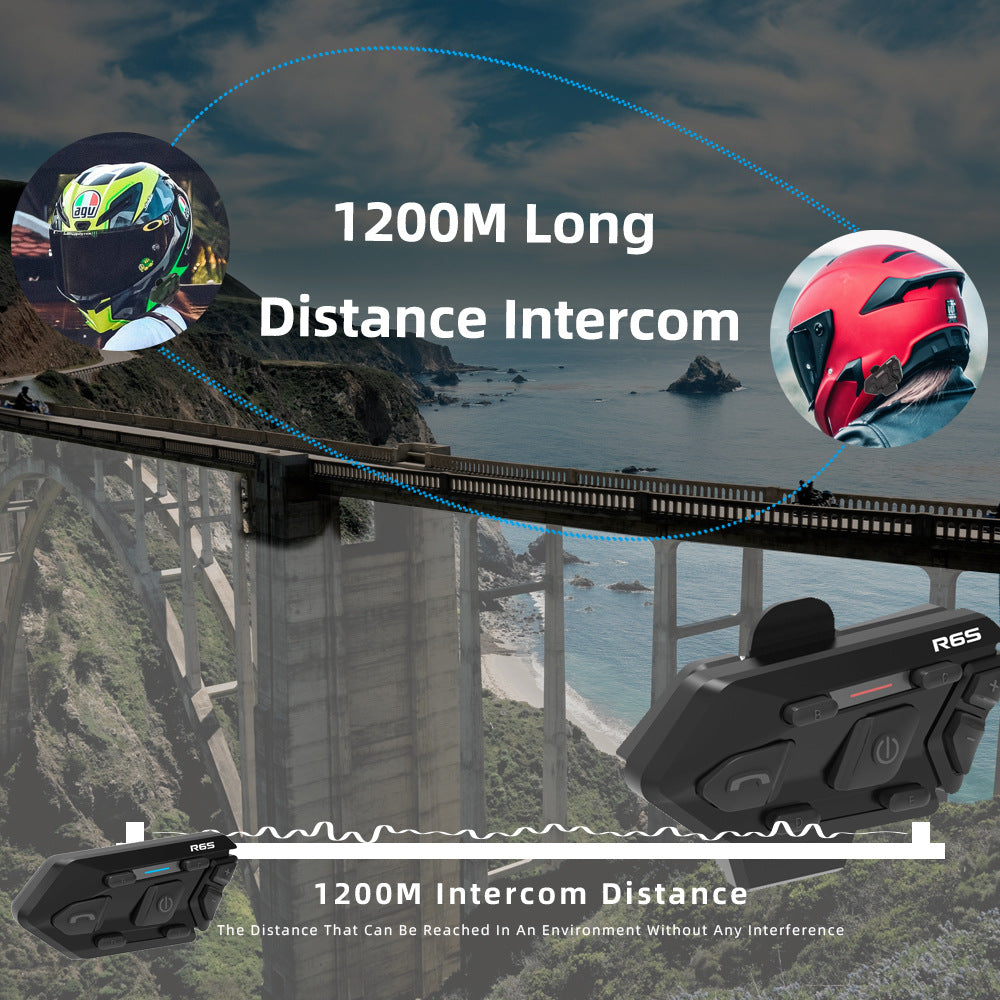 Casque de moto étanche compatible avec le Bluetooth