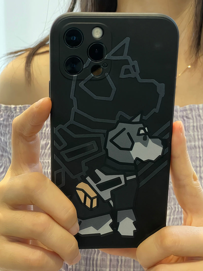 Boîtier de téléphone en silicone liquide résistant à la chute