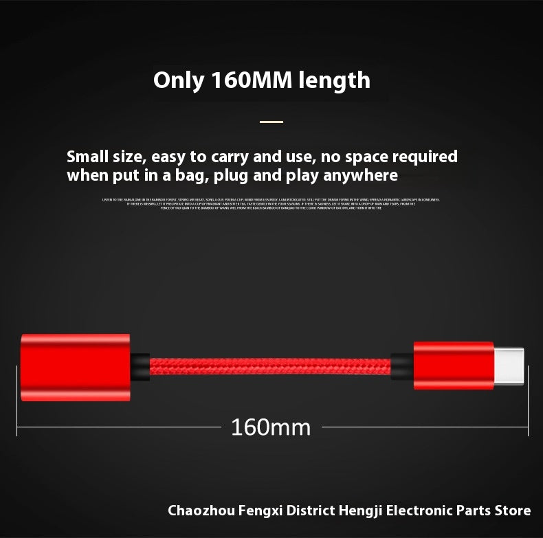 OTG USB Adaptateur Cable Phone Fast Charge Car Read USB Drive
