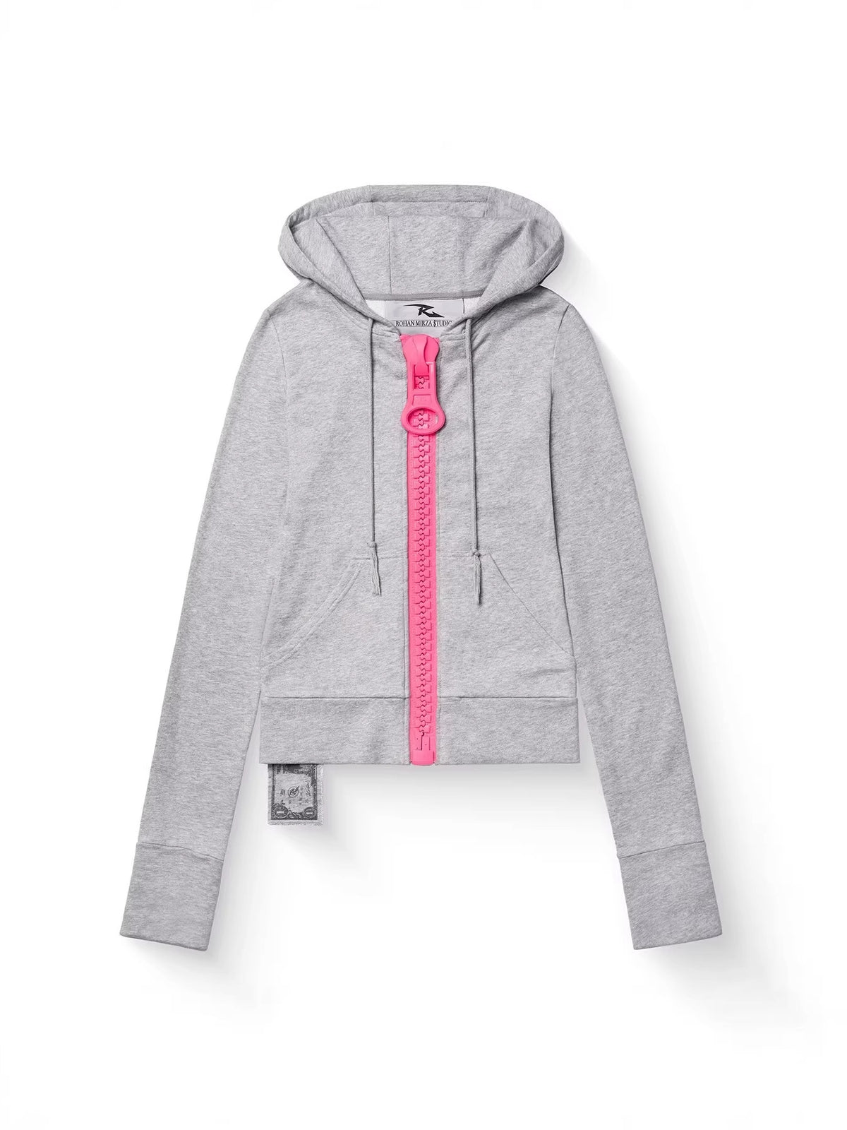 Hoodie surdimensionnée de style européen et américain personnalisée avec une grande fermeture éclair et color-bl