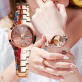 Femmes Versatile Imperméable Montre Quartz Niche-Style avec Calendrier