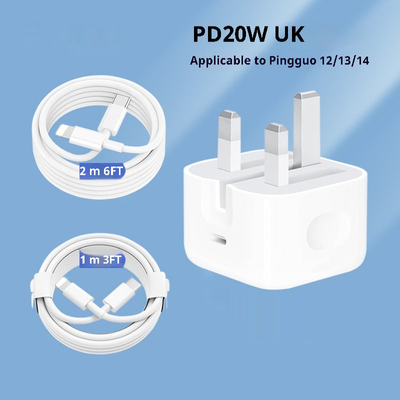 Comprimé de téléphone portable 20W Chargeur British Standard Tête de charge rapide