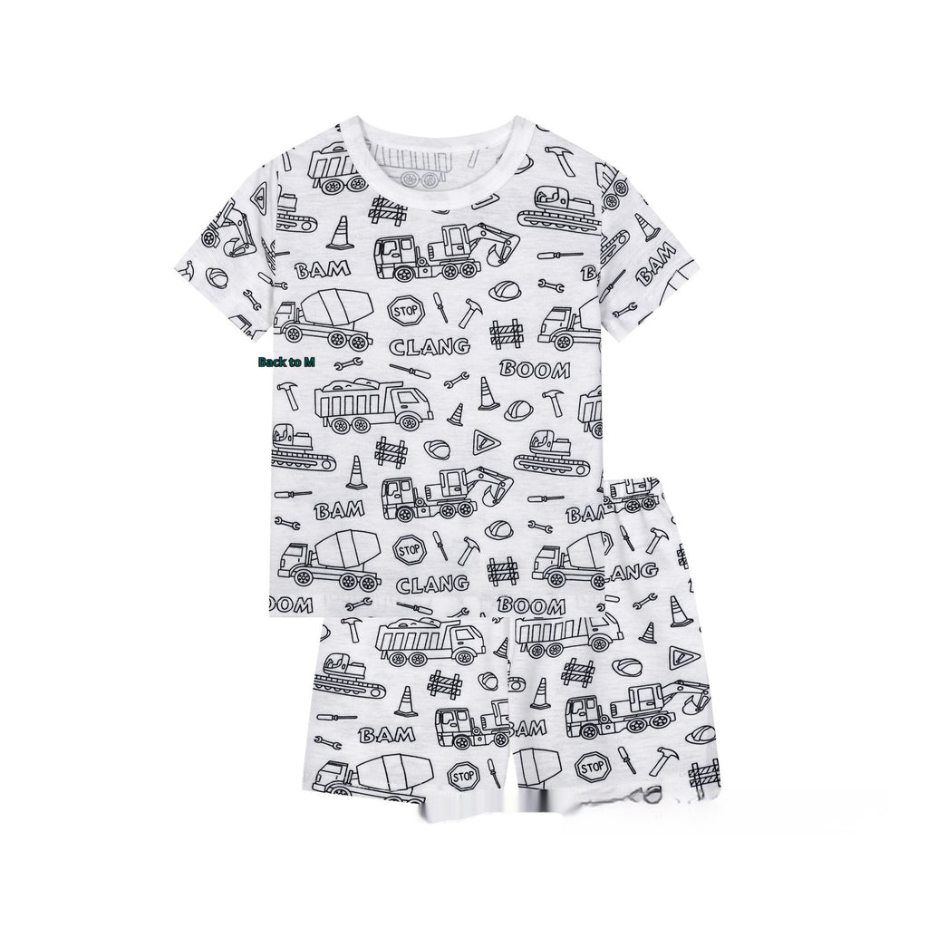 Cotton Vêtements de salon pour enfants Pyjamas