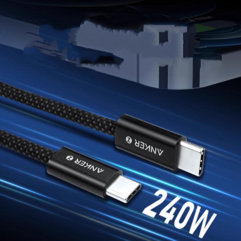 Câble de données double typec Fil de charge rapide