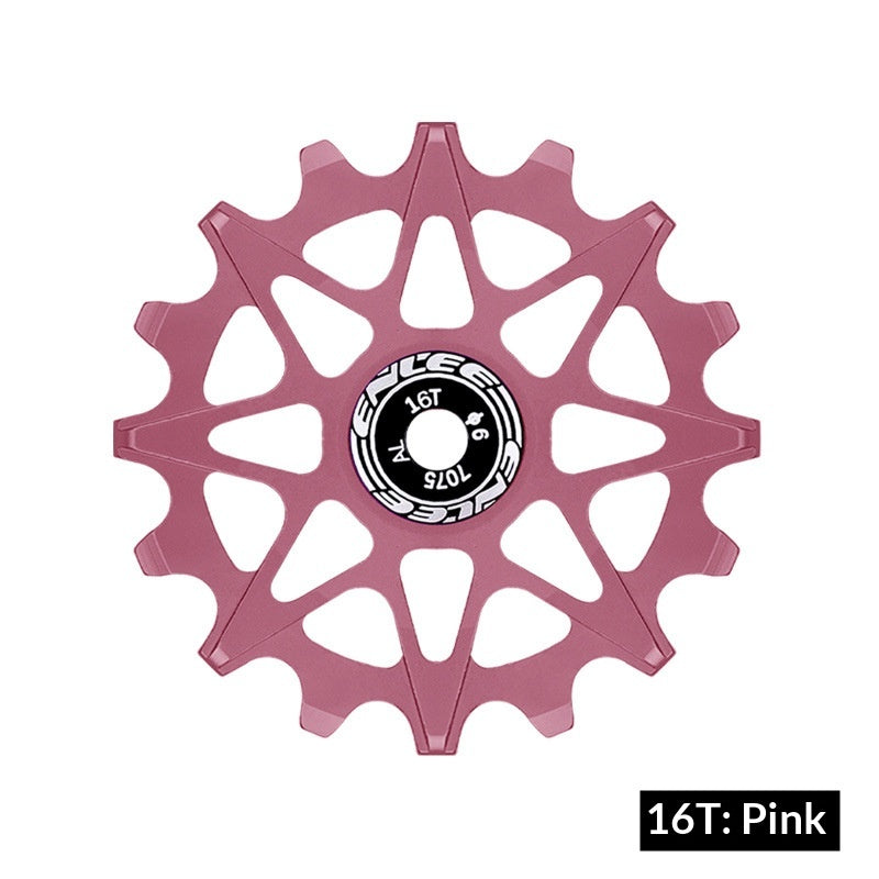 Positive derailleur and negative teeth