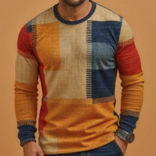 T-shirt homme 3D numérique imprimé ronde de la mode de cou