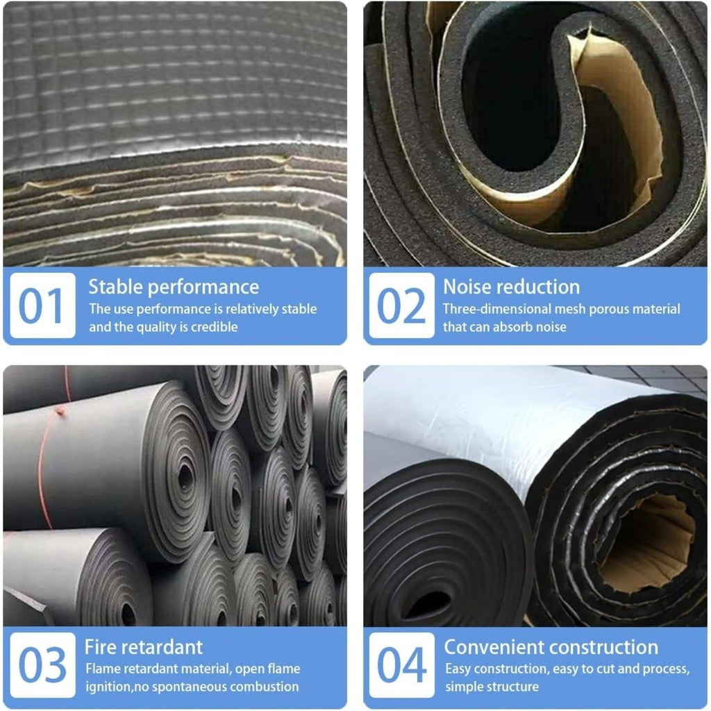 4M&10M Tapis auto-adhésif d'isolation de voiture--Protection du son