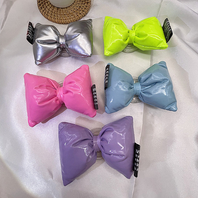 Bracket en cuir de fille Bow Lazy