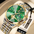 Imperméable Multifonctionnel Trendy Haute-Fin Montre Quartz Homme Lumineux