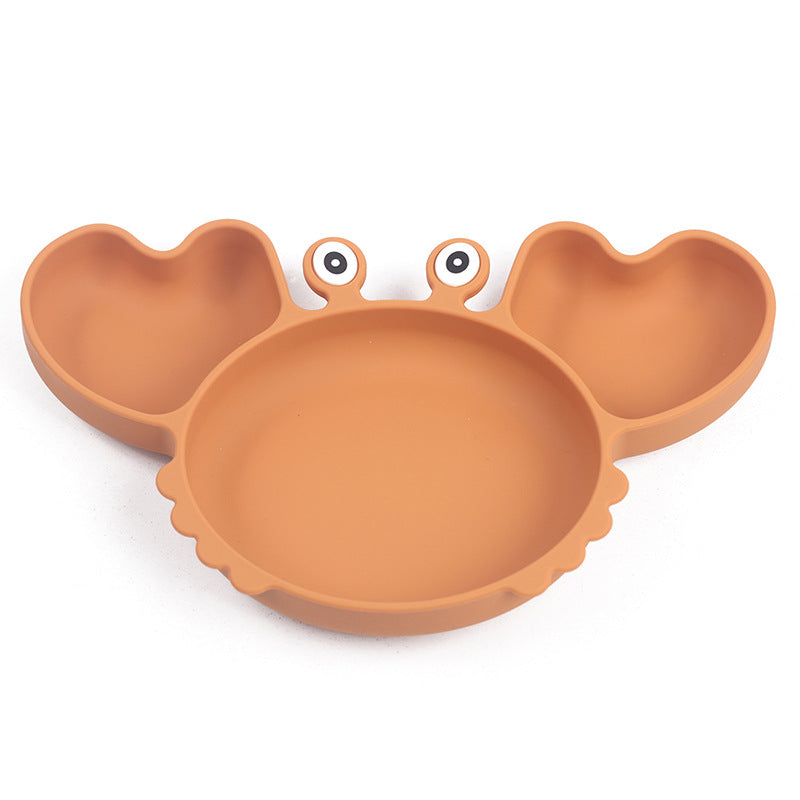 Plaque de coutellerie fractionnée en silicone pour nourrissons
