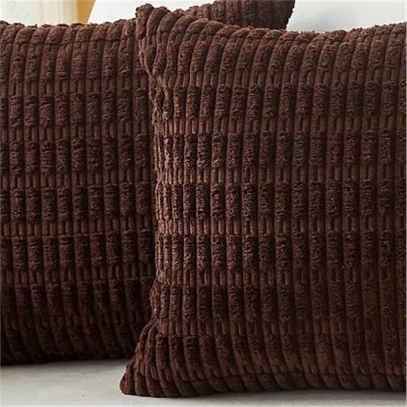Moderne Minimalist Corduroy Couvercle de coussin de canapé en grain de blé