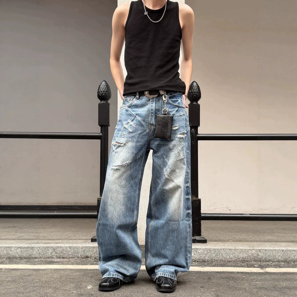 Hommes mode et polyvalents Ripped Jeans