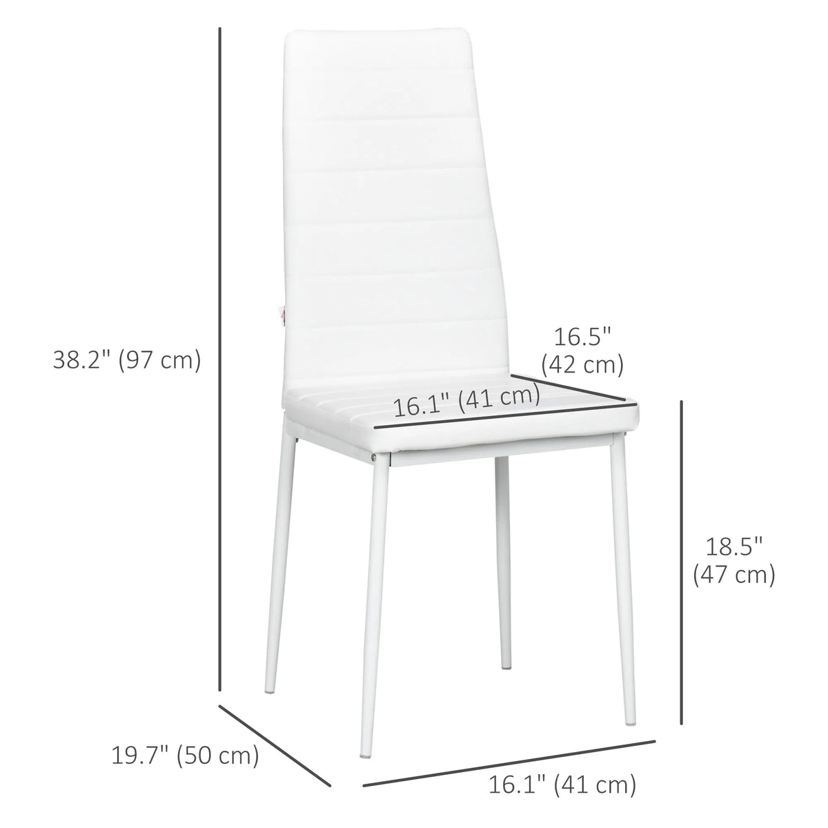 Chaises à manger arrière haute