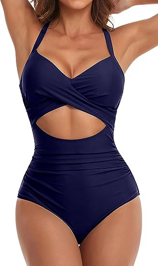 Maillot de bain monocolore pour femmes de style européen et américain avec un panneau sans dos