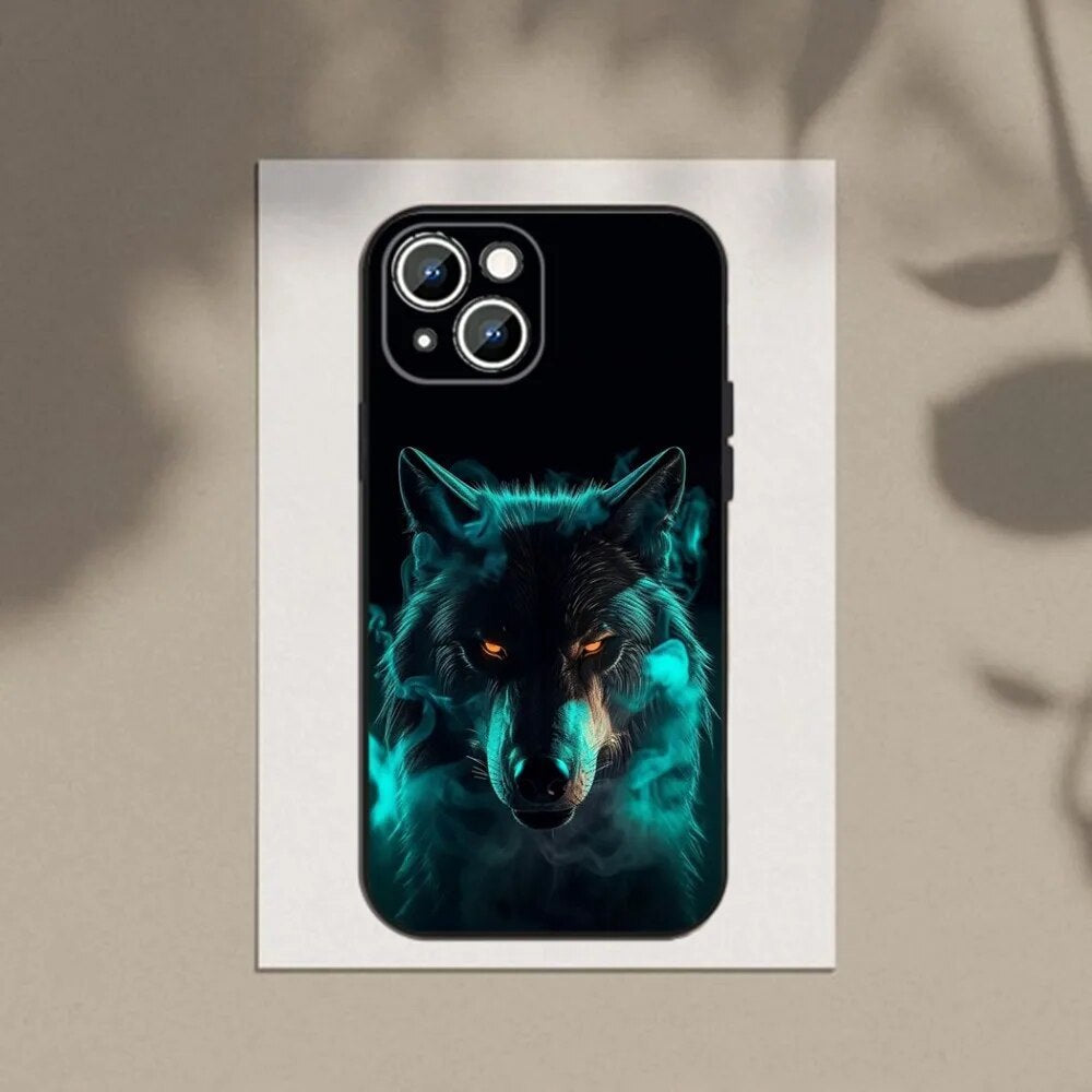 Les yeux dominants Wolf Soft Shell Phone Case
