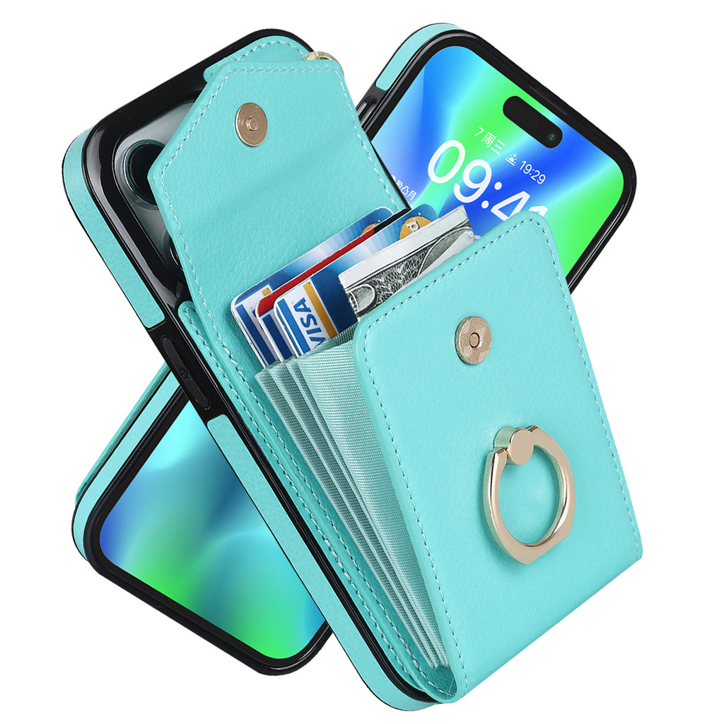 Boîtier en cuir polyvalent avec boîtier de téléphone multifonctionnel