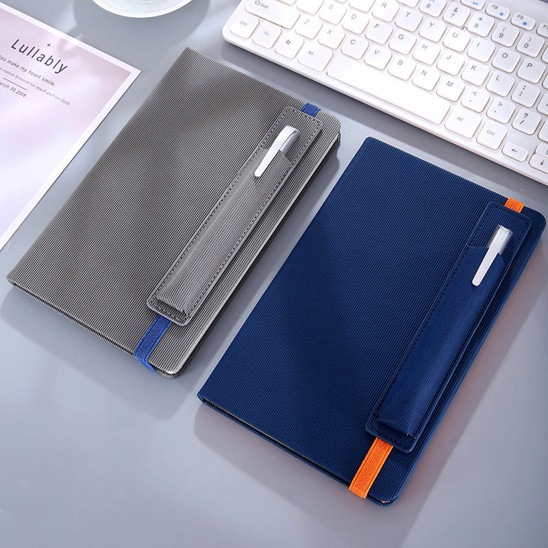 A5 Strap Notebook Pen Insertion Leather Surface