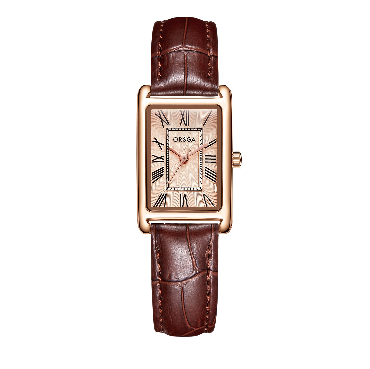 Montre Quartz en acier carré pour femmes mode