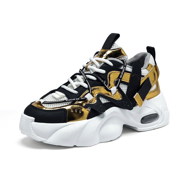 Hommes Chaussures Casual avec Mesh Respirant et une Plateforme Sole Pour la Hauteur Ajoutée