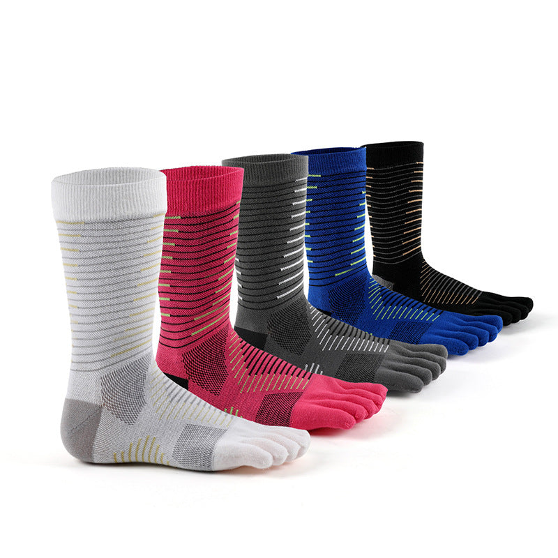 Marathon de plein air Courir les chaussons antidérapantes à cinq doigts pour hommes mi-calf