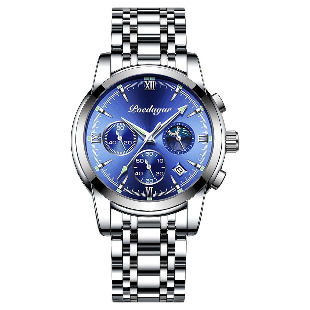 Montre Multifonctionnelle Homme Lumineuse Imperméable Quartz Montres